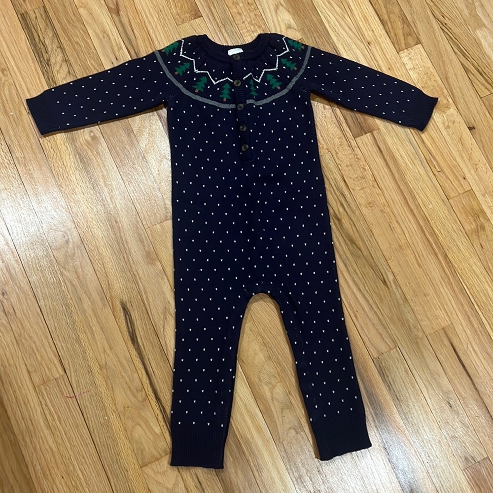 Brand New Hanna Andersson Knit One Piece w/ Trees